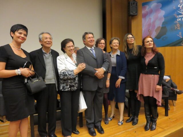 Susanna Wong e i poeti Deborah D'Agostino, Gao Xingjian, Gwyneth Lewis e Susanne Stephan
