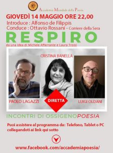 RESPIRO - Incontri di Ossigeno Poesia - PAOLO LAGAZZI, CRISTINA BANELLA, LUIGI OLDANI