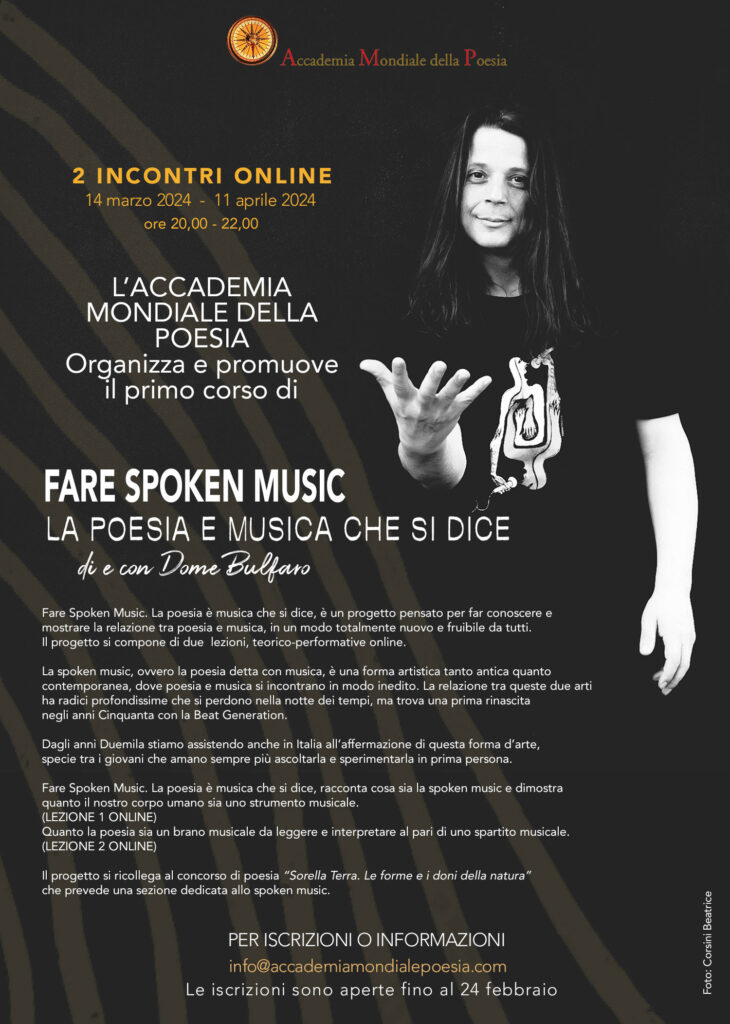 Primo corso di FARE SPOKEN MUSIC