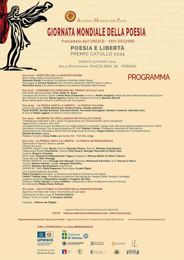 Giornata Mondiale Poesia 2024
